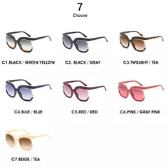 Óculos de sol redondos para mulheres e homens, óculos de sol retrô designer, óculos UV400, nova moda - GT SHOP