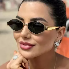 2 pçs vintage estilo punk óculos de sol retro redondo armação de metal feminino óculos de sol moda - loja online