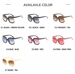 Imagem do Óculos de sol redondos para mulheres e homens, óculos de sol retrô designer, óculos UV400, nova moda