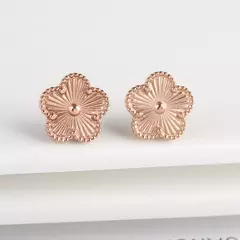 Clássico aço inoxidável metal laser cinco folhas flor trevo conjunto de jóias pulseira colar brincos estilo y2k para mulher jóias na internet