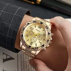 Moda masculina relógios de negócios luxo grande mostrador relógios de quartzo para homem conjunto relogio masculino reloj hombre (sem caixa) oba?? ??? ??? - loja online