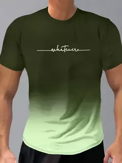 Manga curta masculina verão ao ar livre respirável em torno do pescoço camiseta manga curta clássico padrão de listra tamanho grande solto curto masculino - loja online