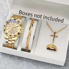 Moda masculina relógios de negócios luxo grande mostrador relógios de quartzo para homem conjunto relogio masculino reloj hombre (sem caixa) oba?? ??? ???