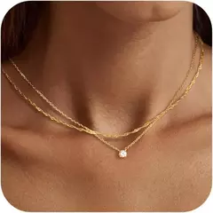 Colares de diamante para mulheres k ouro/prata esterlina gargantilha colar simples banhado a ouro jóias colares para presentes femininos na internet