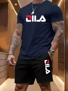 Terno esportivo de praia de verão masculino casual ao ar livre basquete esportes confortável conjunto de duas peças com moda solta camiseta e shorts na internet