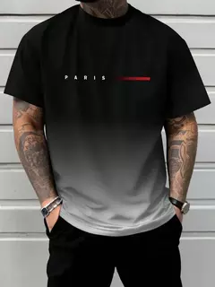 Manga curta masculina verão ao ar livre respirável em torno do pescoço camiseta manga curta clássico padrão de listra tamanho grande solto curto masculino na internet