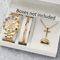 Moda masculina relógios de negócios luxo grande mostrador relógios de quartzo para homem conjunto relogio masculino reloj hombre (sem caixa) oba?? ??? ??? - comprar online