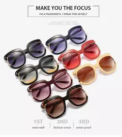 Óculos de sol redondos para mulheres e homens, óculos de sol retrô designer, óculos UV400, nova moda - loja online