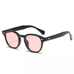 Imagem do Jnpcxi qualidade novo retro redondo óculos de sol feminino moda rebites decoração tons uv400 masculino punk leopardo óculos de sol