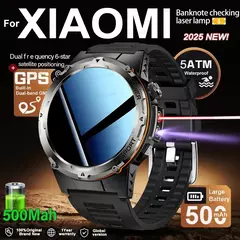 2025 novo popular ao ar livre rastreador gps esportes relógio inteligente masculino 500mah nfc hd chamada ip68 profundidade à prova dip68 água relógio masculino para xiaomi