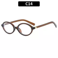 Novos óculos de sol ovais para mulheres marca de moda preto pequeno quadro óculos de sol feminino retro lentes claras senhora na moda uv400 - GT SHOP