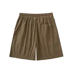 Verão masculino veludo shorts casual leve solto ajuste praia board shorts calças curtas - loja online