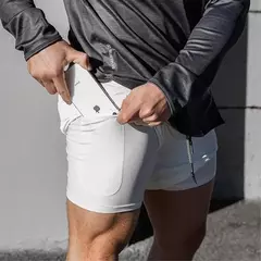 2020 verão correndo shorts dos homens 2 em 1 esportes jogging shorts de fitness treinamento secagem rápida dos homens ginásio shorts esporte ginásio calças curtas na internet