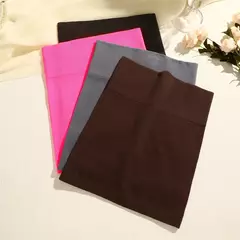 Mulheres com nervuras sexy cintura alta mini saia fina, versátil para escritório lápis saia cor sólida macio elástico saia curta toda a temporada na internet