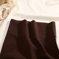 Mulheres com nervuras sexy cintura alta mini saia fina, versátil para escritório lápis saia cor sólida macio elástico saia curta toda a temporada - loja online