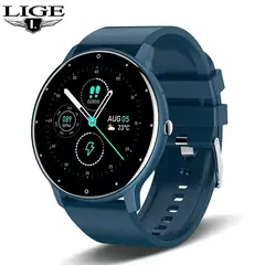 LIGE Relógio Inteligente Mulheres Homens Tela de Toque Completa Bluetooth 5.2 Chamada Relógios À Prova D 'Água Esportes Rastreador de Fitness Fábrica IP67 ZL02 Novo - comprar online