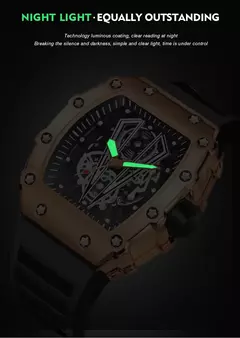 Wwoor relógio de luxo para homens grande mostrador multifuncional esportes à prova dwaterproof água luminosa esportes relógio casual masculino relógios quartzo