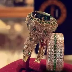 Elegante cor de ouro hip hop anel para mulheres moda incrustada zircão pedras vermelhas anéis de casamento conjunto festa nupcial noivado jóias