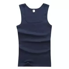 2024 novo colete apertado de algodão puro masculino casual esportes regatas de meia idade sem mangas básico topos de secagem rápida colete de musculação