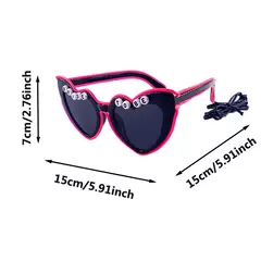 Led apenas casado óculos de casamento noiva para ser surpresa presente casal óculos lembranças brilhantes coração óculos de sol casados - loja online