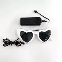 Led apenas casado óculos de casamento noiva para ser surpresa presente casal óculos lembranças brilhantes coração óculos de sol casados - comprar online