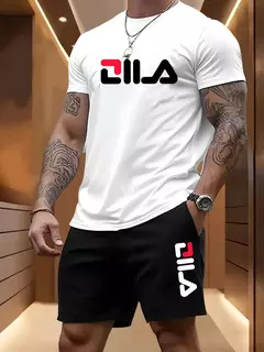 Terno esportivo de praia de verão masculino casual ao ar livre basquete esportes confortável conjunto de duas peças com moda solta camiseta e shorts na internet