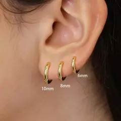 3 pçs/set Brincos de Argola Minimal de Aço Inoxidável Cristal Zircônia Pequeno Huggie Helix Tragus Cartilagem Brincos Piercing Jóias - GT SHOP