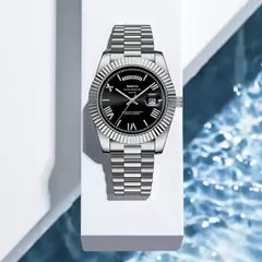 Nibosi marca original relógios de quartzo aço inoxidável para homens luxo data exibição luminosa moda relógio masculino relogios masculino - GT SHOP