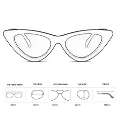 Óculos de sol triangular vintage, olho de gato, personalidade, armação de pc, lente de resina, óculos de viagem, pesca, equitação