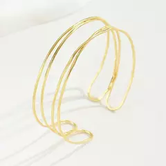 Imagem do Pulseiras de braço a céu aberto multicamadas – joias de pulseira ajustável de aço inoxidável para mulheres, acessórios de presente hipoalergênicos