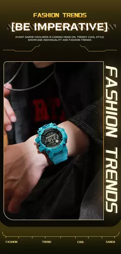 SANDA Homens Esportes Ao Ar Livre Relógio À Prova D 'Água LED Analógico Digital Show Multifunções Grande Mostrador Relógio de Pulso Eletrônico G estilo Masculino Cloc - comprar online