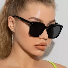Moda óculos de sol feminino masculino estilo na moda óculos de sol quadrados proteção uv400 streetwear eyewear - loja online