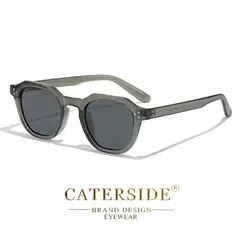 Caterside retro polarizado óculos de sol dos homens ultraleve tr90 quadro polígono feminino óculos de sol ao ar livre alta qualidade viagem - GT SHOP
