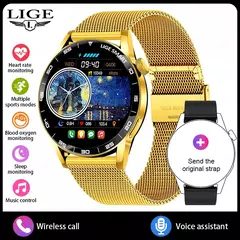 Lige 2025 novo smartwatch masculino para android ios telefone 1.38 hd bluetooth chamada monitor de freqüência cardíaca à prova dwaterproof água esporte relógio inteligente feminino" - loja online
