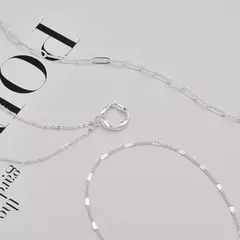 Imagem do Colares banhados a ouro 14k em camadas para mulheres empilháveis banhados a prata círculo clipe de papel corrente pingente gargantilha conjunto para mulher