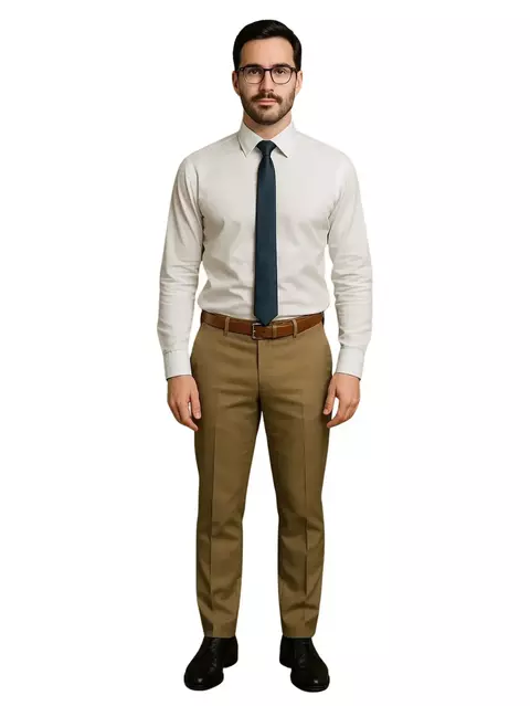 Calça Social Masculina Slim de Terno Oxford