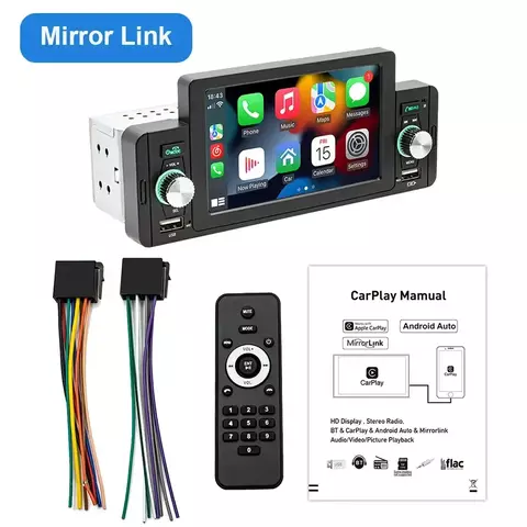 Rádio de Carro 1 Din MP5