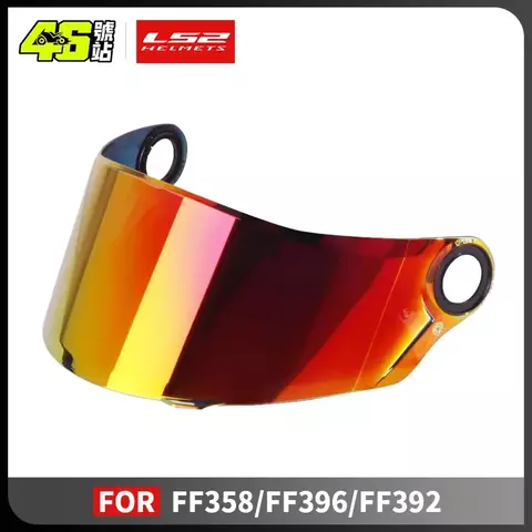 Viseiras originais ls2 ff358 ff396, rosto inteiro, capacete de motocicleta, lente de substituição, preto, idídio, prata, base de viseira 46 moto store