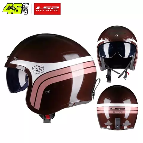 Capacete LS2 Spitfire aberto