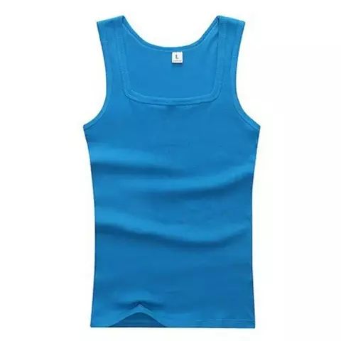 Imagem do Verão quente plus size roupas masculinas regatas 100% algodão puro sem mangas camiseta de fitness elástico colete de musculação para homens