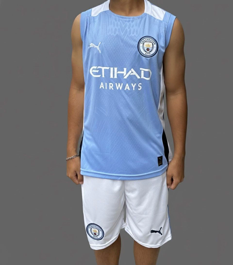 Conjunto de Time Manchester City + Frase