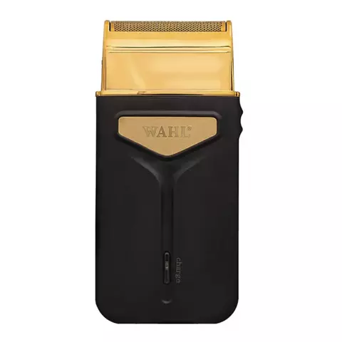 Barbeador Wahl PORTÁTIL Travel Shaver, Recarregável, Carga USB Universal, Preto/Dourado