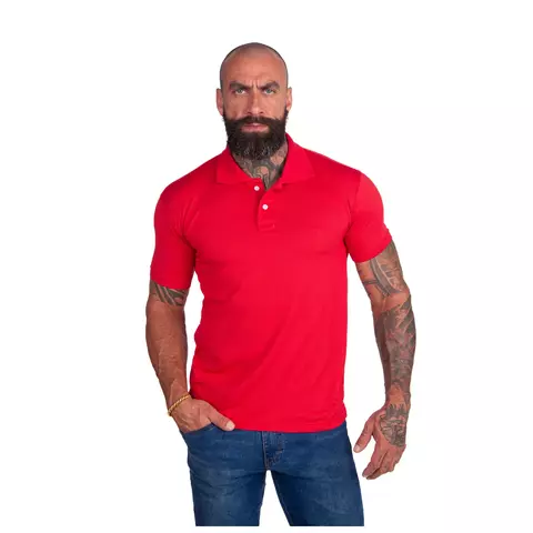 Kit Com 5 Camisas Gola Polo Da Mesma Cor Masculina Camiseta Blusa