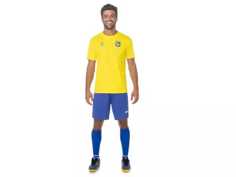 Camiseta Gola Alta de Futebol Topper