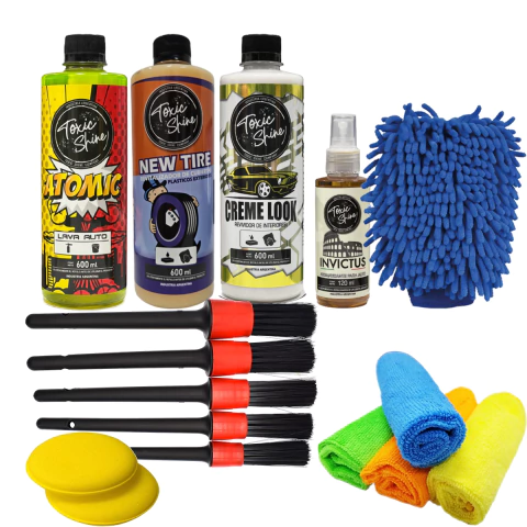 Kit De Lavado Auto Moto Premium Toxic Shine x14 Productos - comprar online