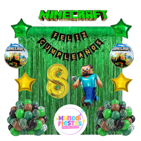 Kit decoración PREMIUM Minecraft