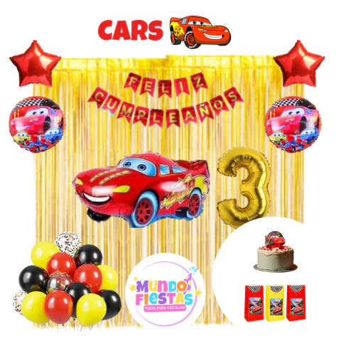 Kit de decoración MEGA WOW Rayo McQueen/Cars