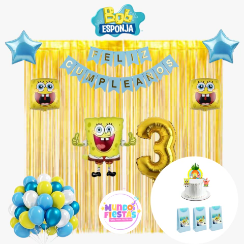 Kit de decoración MEGA WOW Bob Esponja