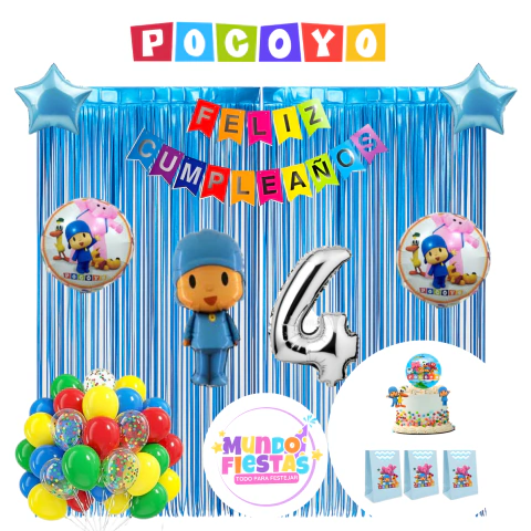 Kit de decoración MEGA WOW Pocoyo