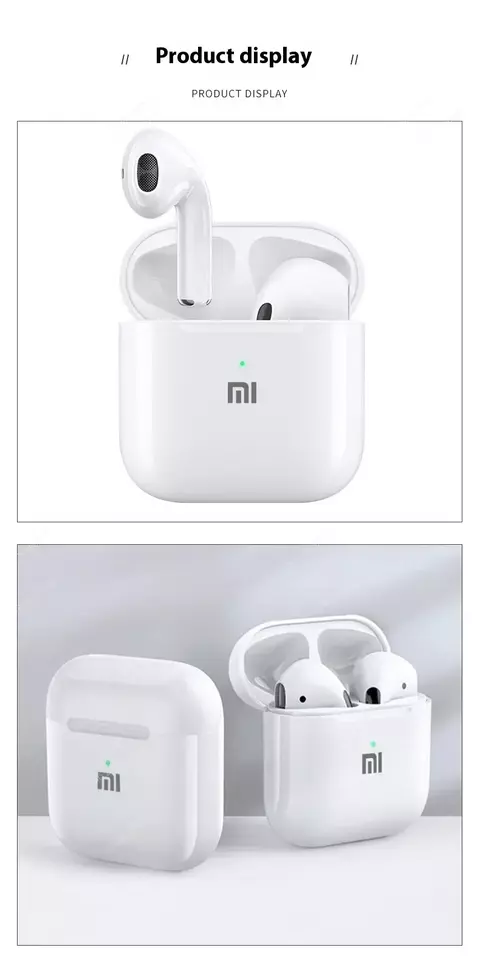 Xiaomi fones de ouvido sem fio bluetooth design elegante qualidade de som superi